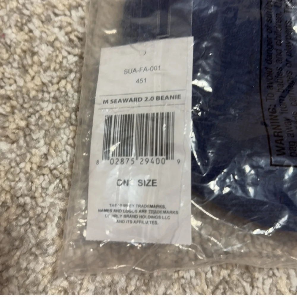 Hurley Seaward 2.0 Logo Beanie in Navy Blue NWT